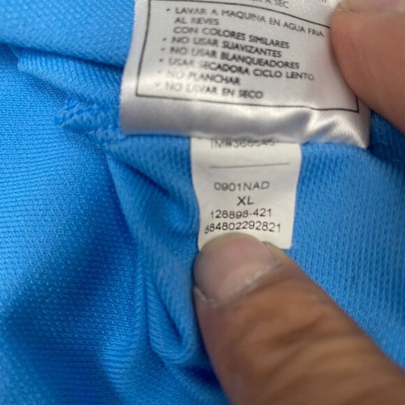 Nike Golf Shirt Mens Sz XL Blue Polo Dri Fit Short Sleeve  Lightweight Used - Picture 9 of 15